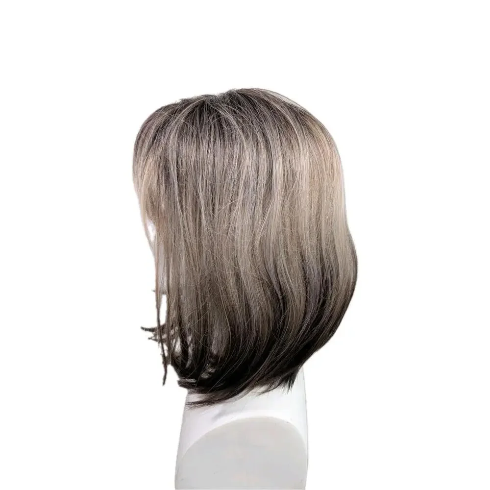 Unbranded Short Blonde‎ Browned Ombre Synthetic Wig